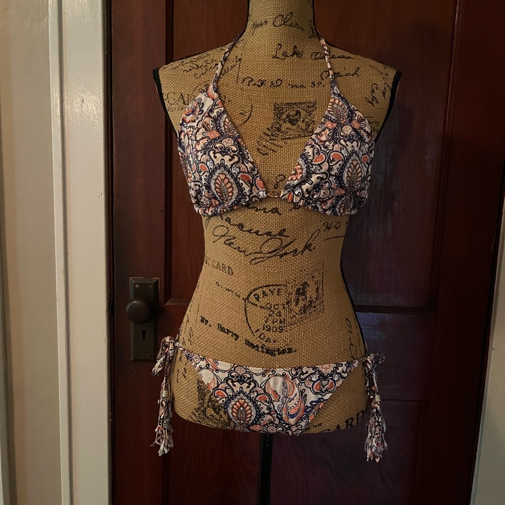 Paisley Print Bikini Set